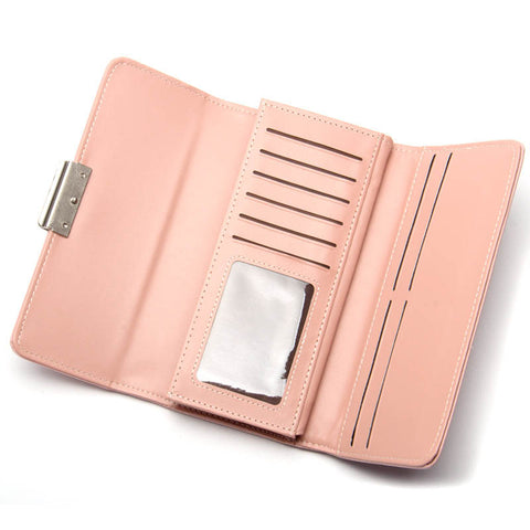 Fashionable Hand Holding Leather Wallet