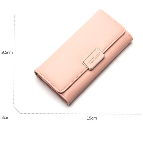 Fashionable Hand Holding Leather Wallet