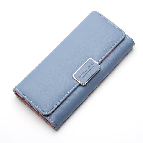 Fashionable Hand Holding Leather Wallet