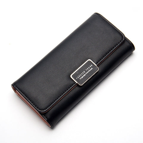 Fashionable Hand Holding Leather Wallet