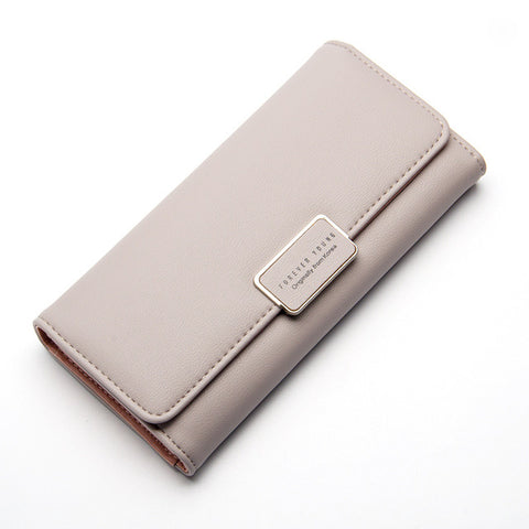 Fashionable Hand Holding Leather Wallet