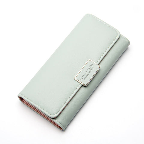 Fashionable Hand Holding Leather Wallet